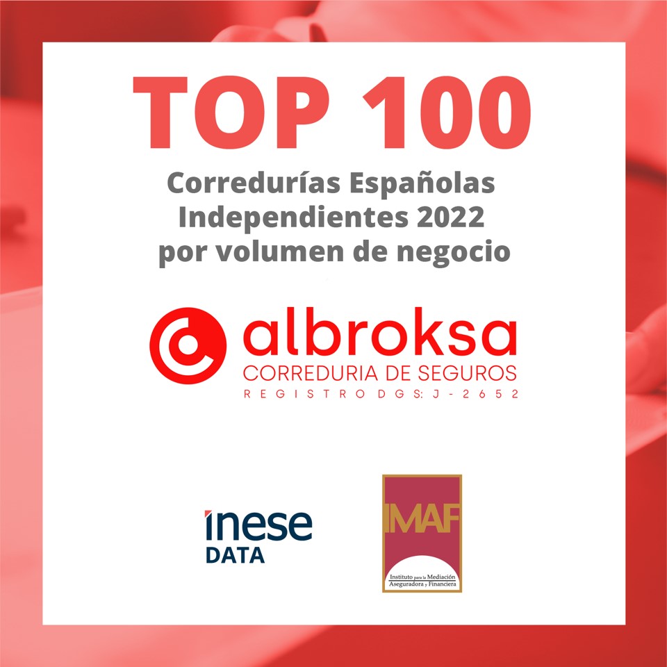 Certificado Top 100 Corredurías de Seguros Españolas